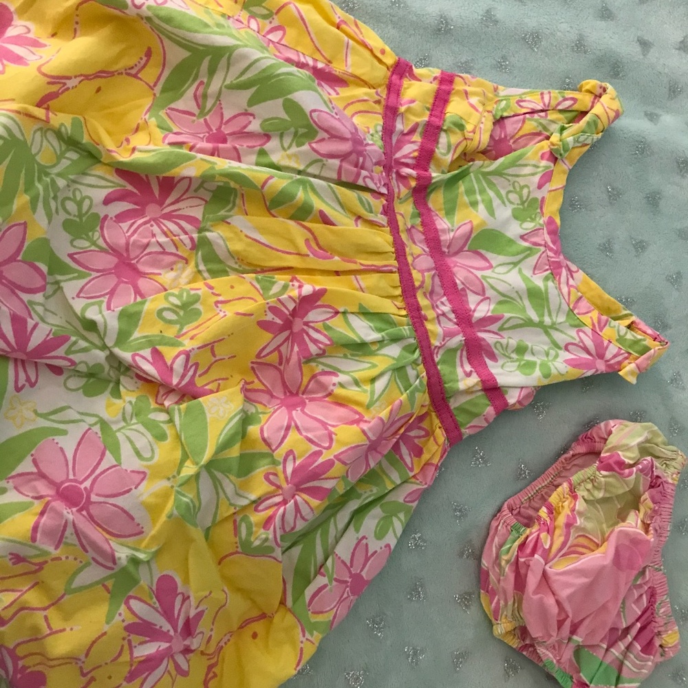 Lilly Pulitzer Toddler Dress With Bloom-Blooms